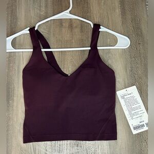 NWT Lululemon Align V-Neck Tank Sz0 A/B Cup *Goodnight Plum*